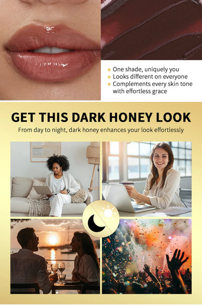 Black Honey Lipstick Long Lasting Moisturizing Natural Lip Plumper Makeup Lip Plumping Gloss Cosmetics Exfoliating for Lip Shoppers Synchrony