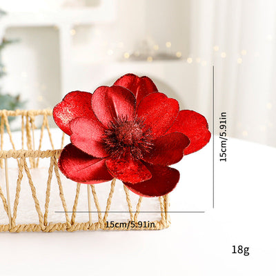 Christmas Flower Ornaments Christmas Tree Decorations null