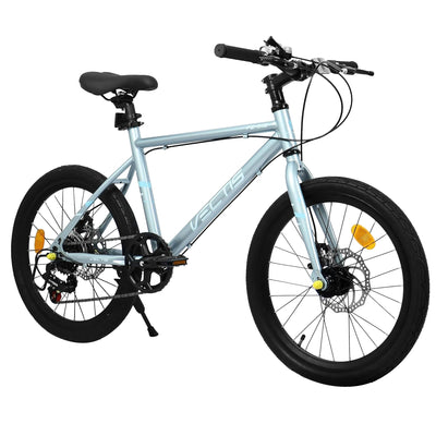 A20183 Kids Bike For 6-12 Years Old, 20 Inch Children's Bicycle For Boys Girls, 7-Speed Steel Frame, , Dual Disc Brakes, 20x1.75 Inch Tires Road Bike, 4 Color Options null