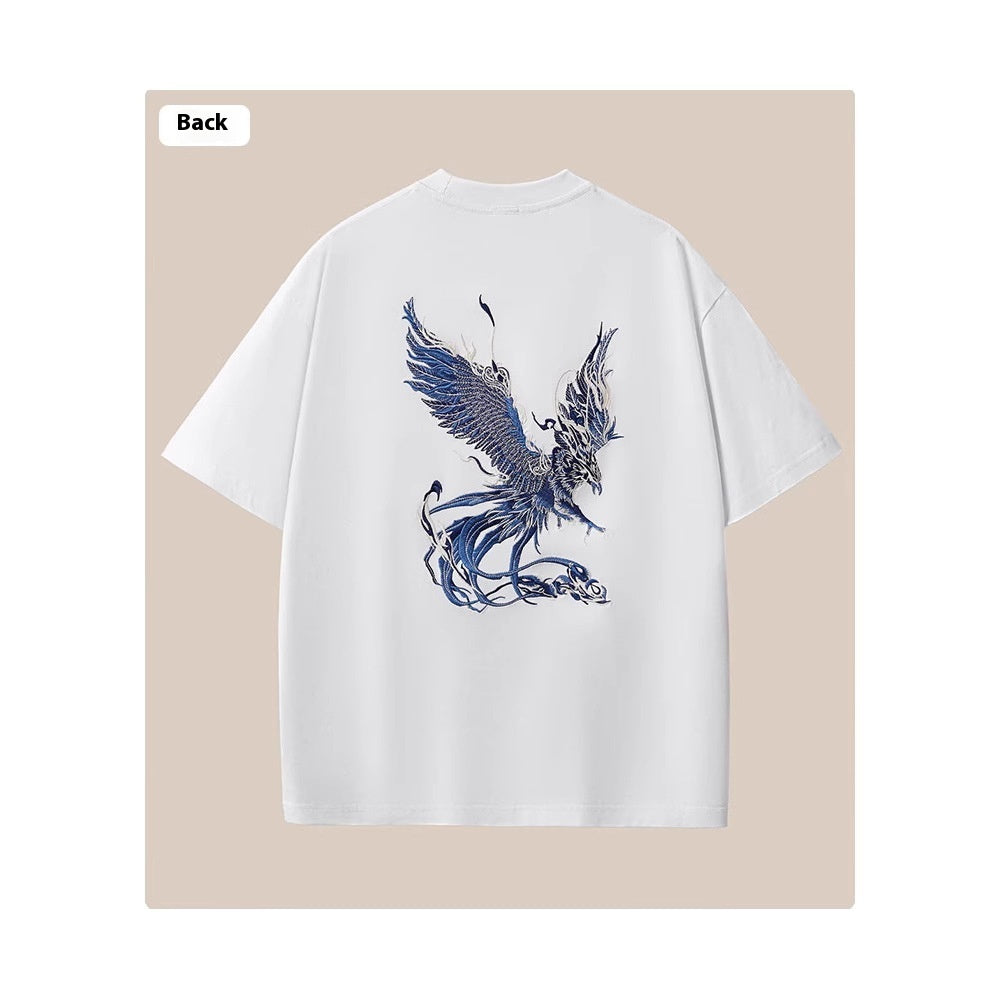 Summer New Pure Cotton Short Sleeve Men's Loose Plus Size Men's Clothing null