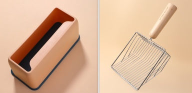 Metal Filter Cat Litter Shovel Set Pet Toilet Cleaning Scoop Poop Clean Tool Large Wooden Handle Pets Supplies null