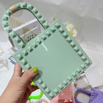 Fashion Small Rivet Square Bag One-shoulder Crossbody null