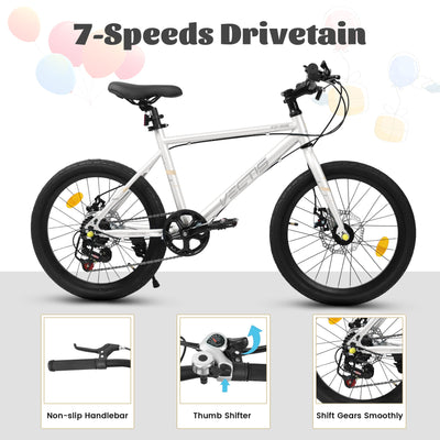 Kids Bike For 6-12 Years Old, 20 Inch Children's Bicycle For Boys Girls null