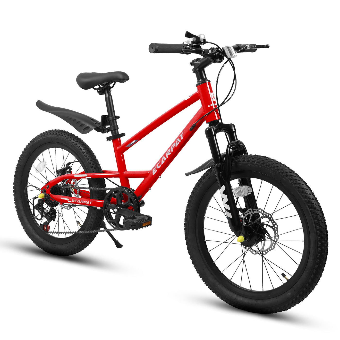 A20184 20 Inch Mountain Kids Bike For Boys & Girls, Ages 6-12, 7-Speed With Front Suspension null