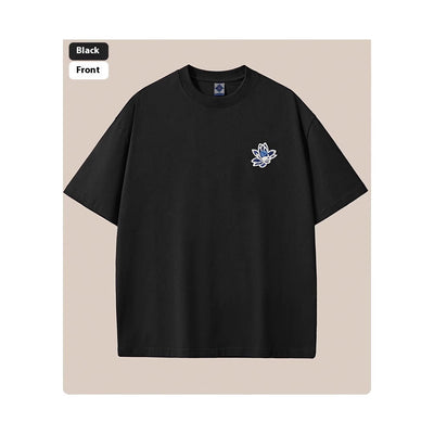 Summer New Pure Cotton Short Sleeve Men's Loose Plus Size Men's Clothing null