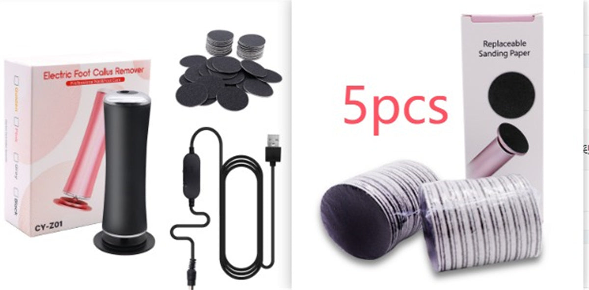 Electric Foot Callus Remover Foot Care File Heels Dead Skin Pedicure Tool Electronic Foot Grinder And Replacement Sandpaper null