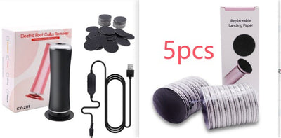 Electric Foot Callus Remover Foot Care File Heels Dead Skin Pedicure Tool Electronic Foot Grinder And Replacement Sandpaper null