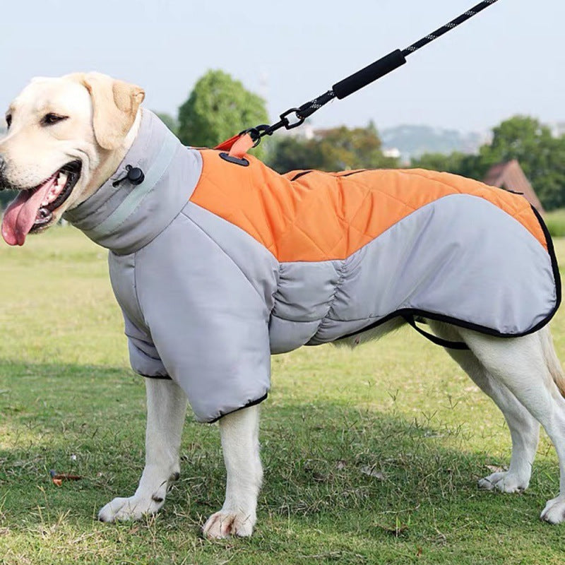 New Winter Dog Coat Waterproof Pet Clothes For Medum Large Dogs Warm Thicken Dog Vest Custome Labrador Jacket null