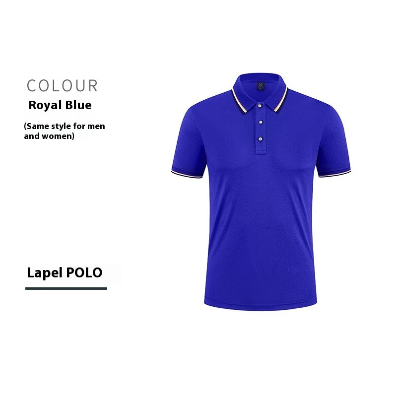 Mercerized Cotton Culture Lapel Short Sleeve null