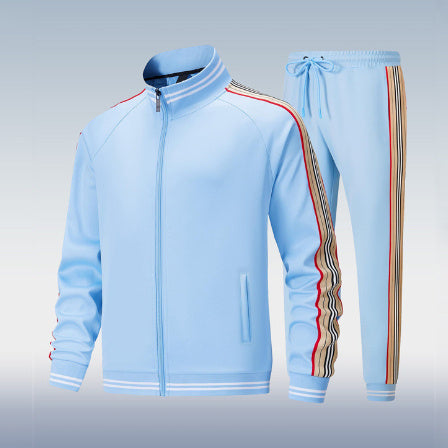 Trend Casual Two-piece Suit Long Sleeve Trousers Suit null