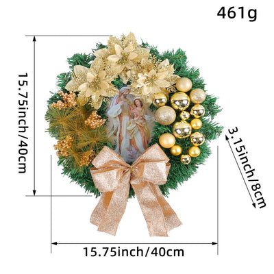 Christmas Light Wreath Door And Window Decoration Vine Ring null