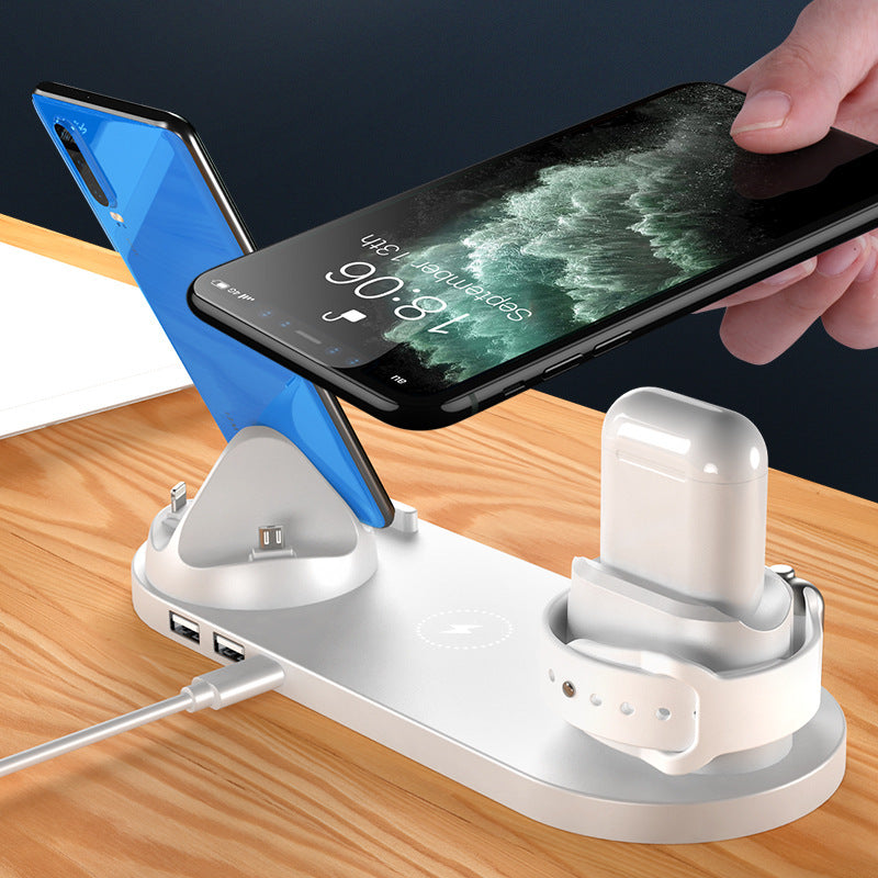 Wireless Charger For IPhone Fast Charger For Phone Fast Charging Pad For Phone Watch 6 In 1 Charging Dock Station null