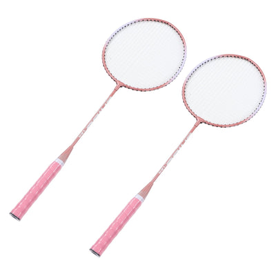 Badminton Rackets Pink Professional Separate Iron Alloy Badminton Rackets for Beginners Student Training null