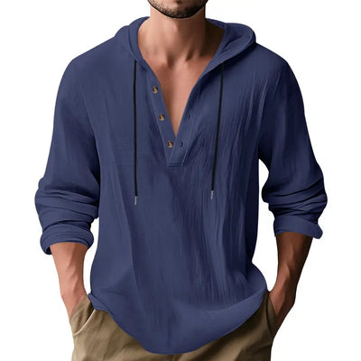 Hooded Casual Loose-fitting T-shirt Sweater For Men null