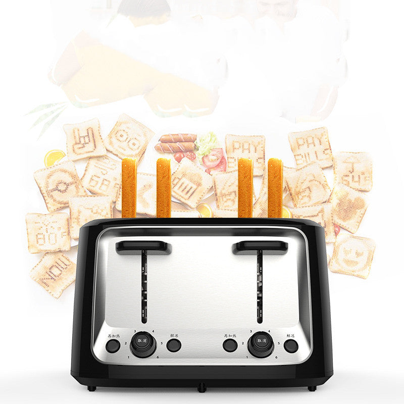 Home Automatic Multifunctional Toaster Four Slot Export null