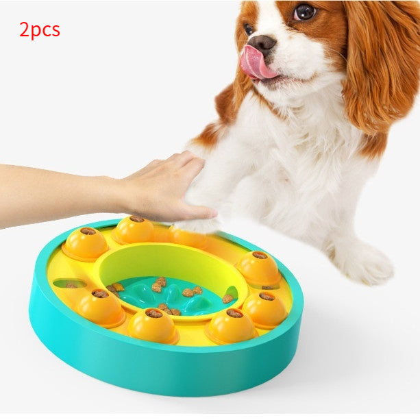 Dog Pets Puzzle Toys Slow Feeder Interactive Increase Puppy IQ Food Dispenser Slowly Eating NonSlip Bowl Pet Dogs Training Game Pet Supplies null