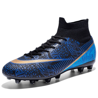 New Breathable Sports High-top Firm Ground Soccer Shoes null