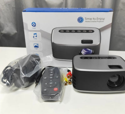 Mini Projector Led Home Theater Video Beamer Black null