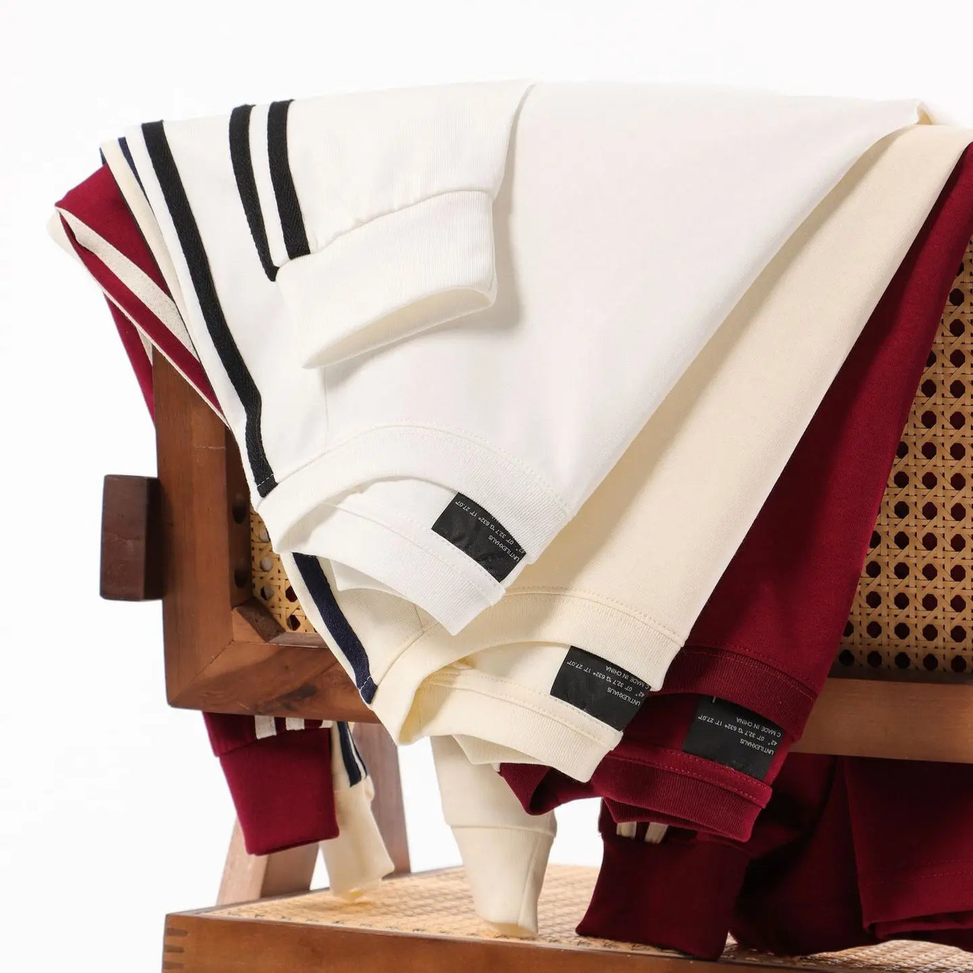 American-style Retro Three-bar Long-sleeved T-shirt For Men null