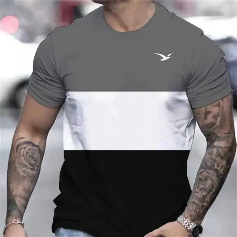 Men's T-shirt 3D Printing Athletic Clothing null