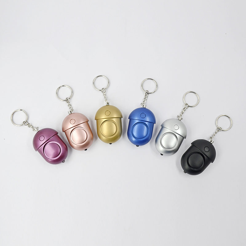 Pine Cone Type Half-pull High-decibel Wolf Alarm Women's Self-defense Weapon With Flashing Light null