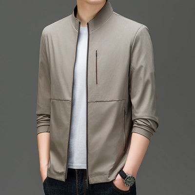Men's Solid Color Jacket High-grade Trendy Casual null