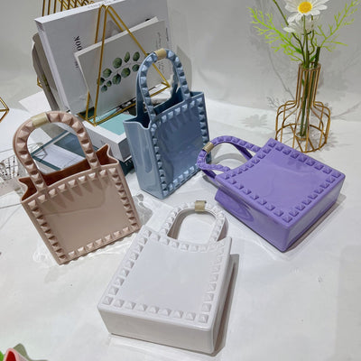 Fashion Small Rivet Square Bag One-shoulder Crossbody null