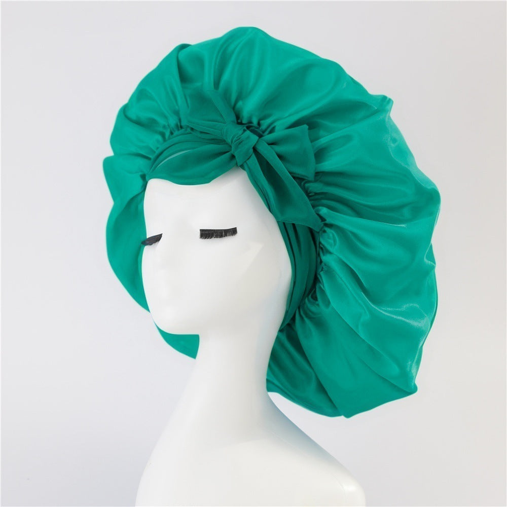 New Silk Bonnet For Sleeping Women Satin Bonnet Hair Bonnet Night Sleep Cap Scarf Wrap For Curly Hair With Tie Band For Curly Hair null