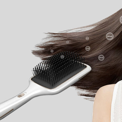 Wireless Charging Straight Hair Comb Negative Ion Blowing Vibration Beauty Supplies null