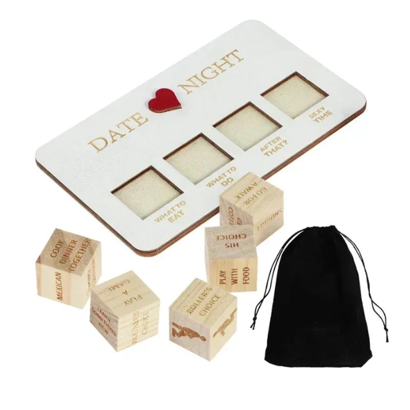 Wooden Date Night Dice Wooden Date Night Ideas Game Dice Romantic Couple Date Night Game Action Decision Dice Games For Couple null