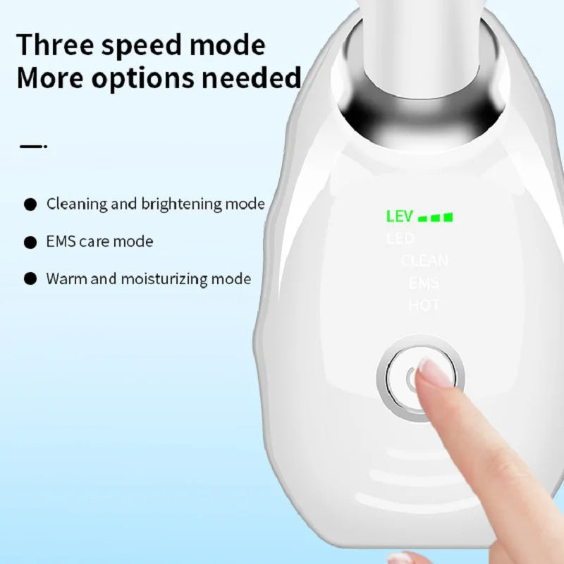Neck Face Beauty Device Colorful LED Photon Therapy Skin Tighten Reduce Double Chin Anti Wrinkle Remove Lifting Massager null