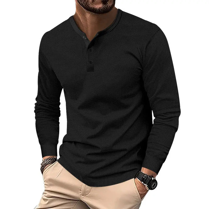American Spring And Autumn Men's Long Sleeves T-shirt null