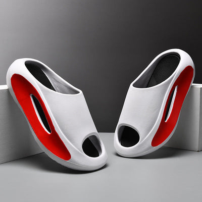 Ins Slippers Women Men Peep Toe Slipper Summer Hollow Unisex Sports Beach Shoes null