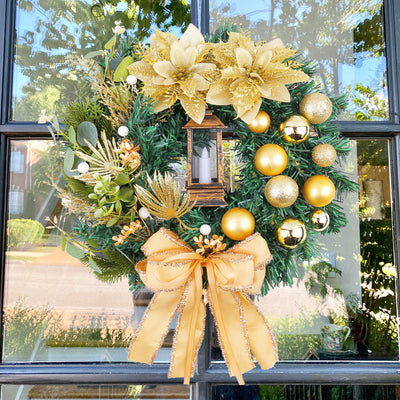 Christmas Light Wreath Door And Window Decoration Vine Ring null