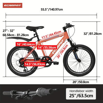 A20215 Kids Bicycle 20 Inch Kids Montain Bike Gear 7 Speed Bike For Boys And Girls null