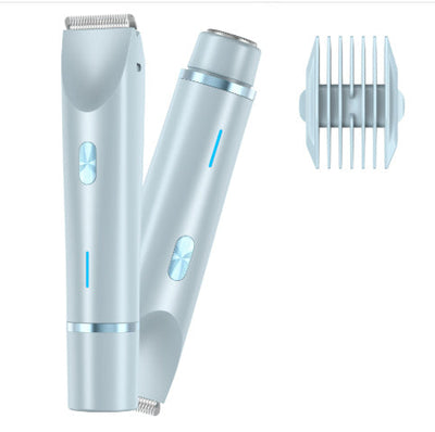 2 In 1 Hair Remover Women's Double Head Shaver Private Pubic Hair Trimmer Electric Razor Wet Dry Electric Body Hair null