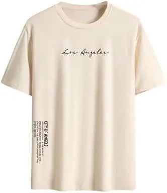 Retro Casual Loose Men's Letter T-shirt null