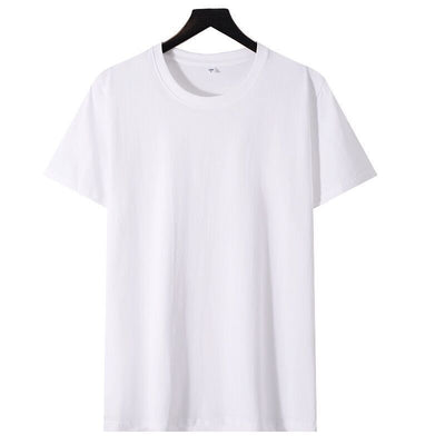 Solid Color Loose Half Sleeve Men's T-shirt null