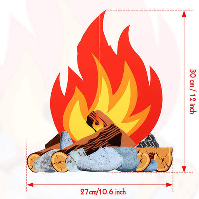 Bonfire Decoration Scene Props Halloween Flame Ornament null