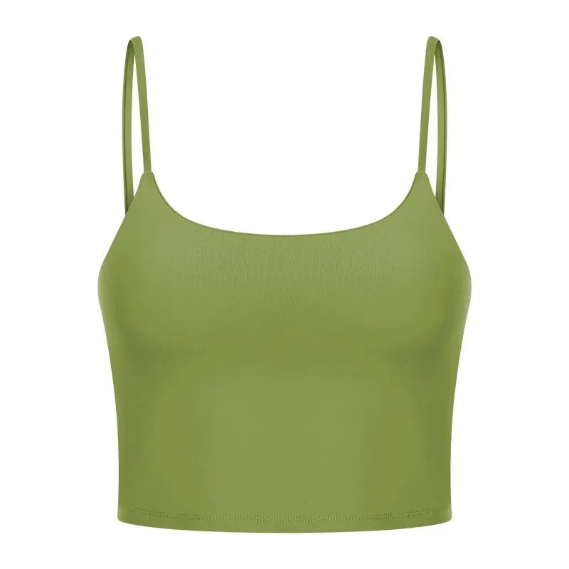 Yoga Jacket Women's Sports Underwear With Chest Pad Thin Belt Beauty Back null