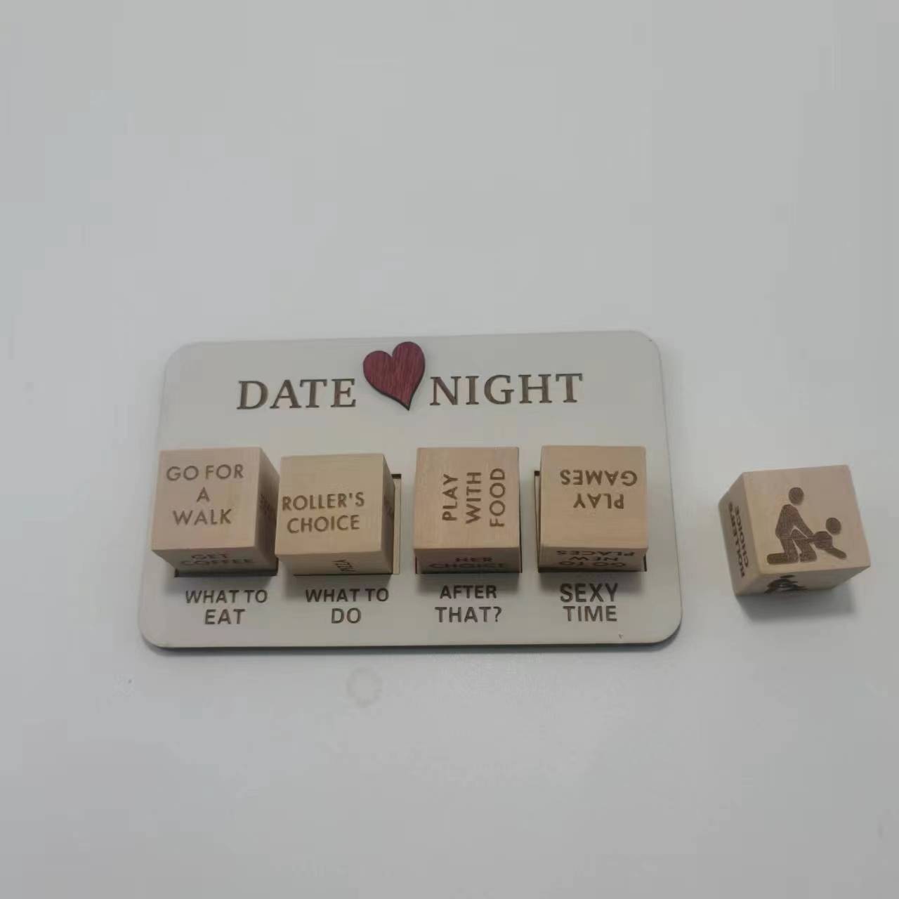 Wooden Date Night Dice Wooden Date Night Ideas Game Dice Romantic Couple Date Night Game Action Decision Dice Games For Couple null