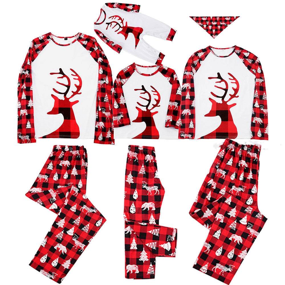 Family Dog Family European And American Christmas Parent-child Pajamas null