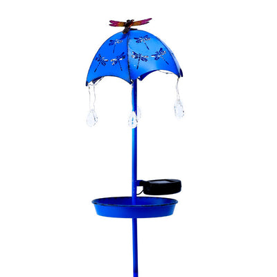 Wrought Iron Solar Bird Feeder Floor Lamp null