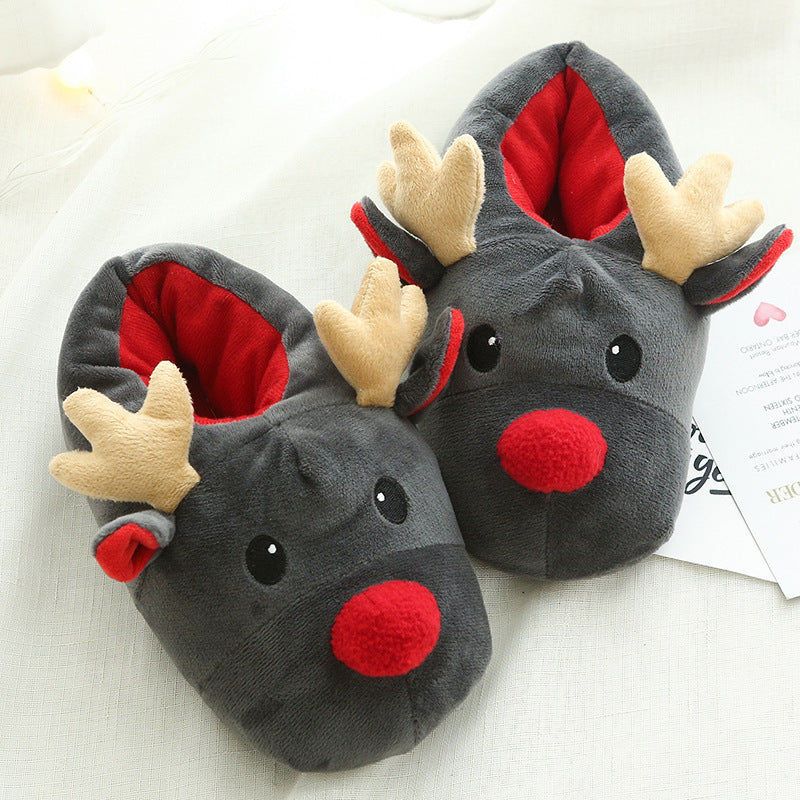 Christmas Shoes Cute Elk Home Slippers null