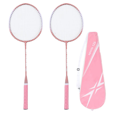 Badminton Rackets Pink Professional Separate Iron Alloy Badminton Rackets for Beginners Student Training null