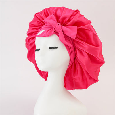 New Silk Bonnet For Sleeping Women Satin Bonnet Hair Bonnet Night Sleep Cap Scarf Wrap For Curly Hair With Tie Band For Curly Hair null