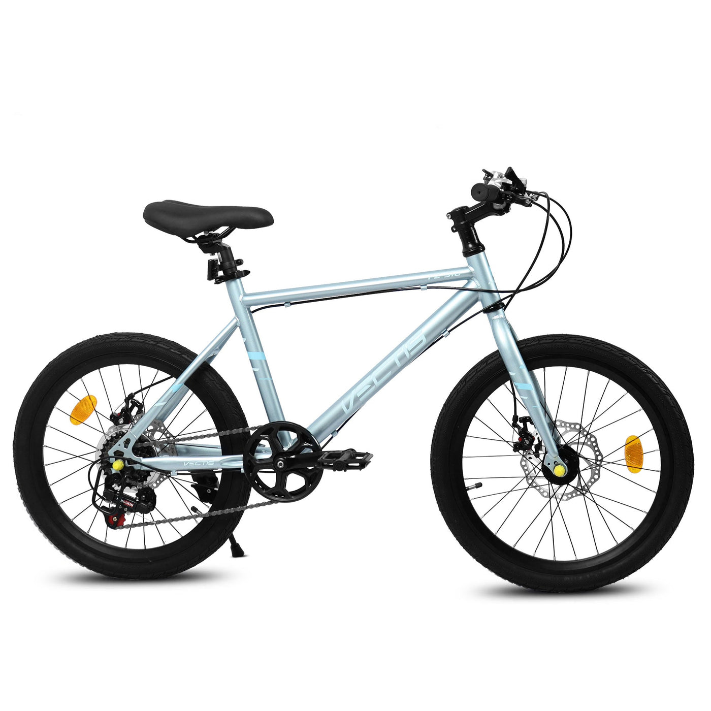 A20183 Kids Bike For 6-12 Years Old, 20 Inch Children's Bicycle For Boys Girls, 7-Speed Steel Frame, , Dual Disc Brakes, 20x1.75 Inch Tires Road Bike, 4 Color Options null