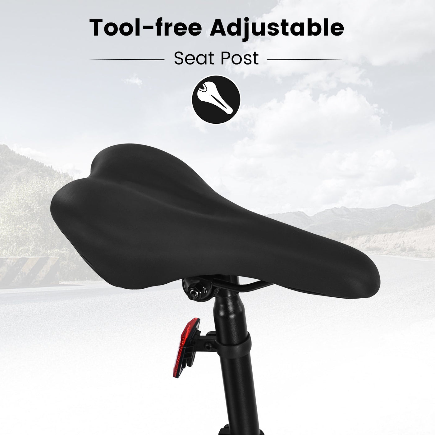 S26109 26 Inch Fat Tire Bike Adult-Youth Full Shimano 21 Speed Mountain Bike, Dual Disc Brake, High-Carbon Steel Frame, Front Suspension, Mountain Trail Bike, Urban Commuter City Bicycle null