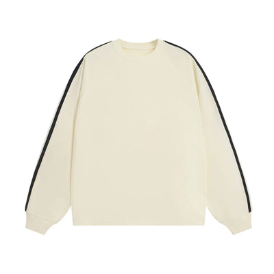 American-style Retro Three-bar Long-sleeved T-shirt For Men null