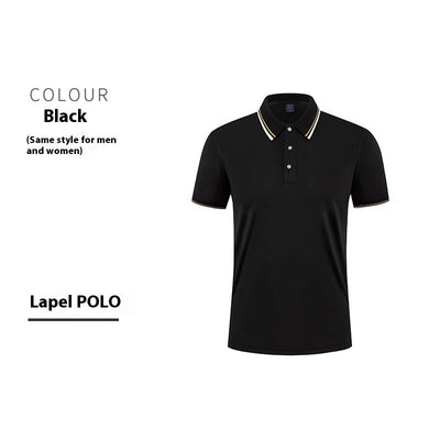 Mercerized Cotton Culture Lapel Short Sleeve null